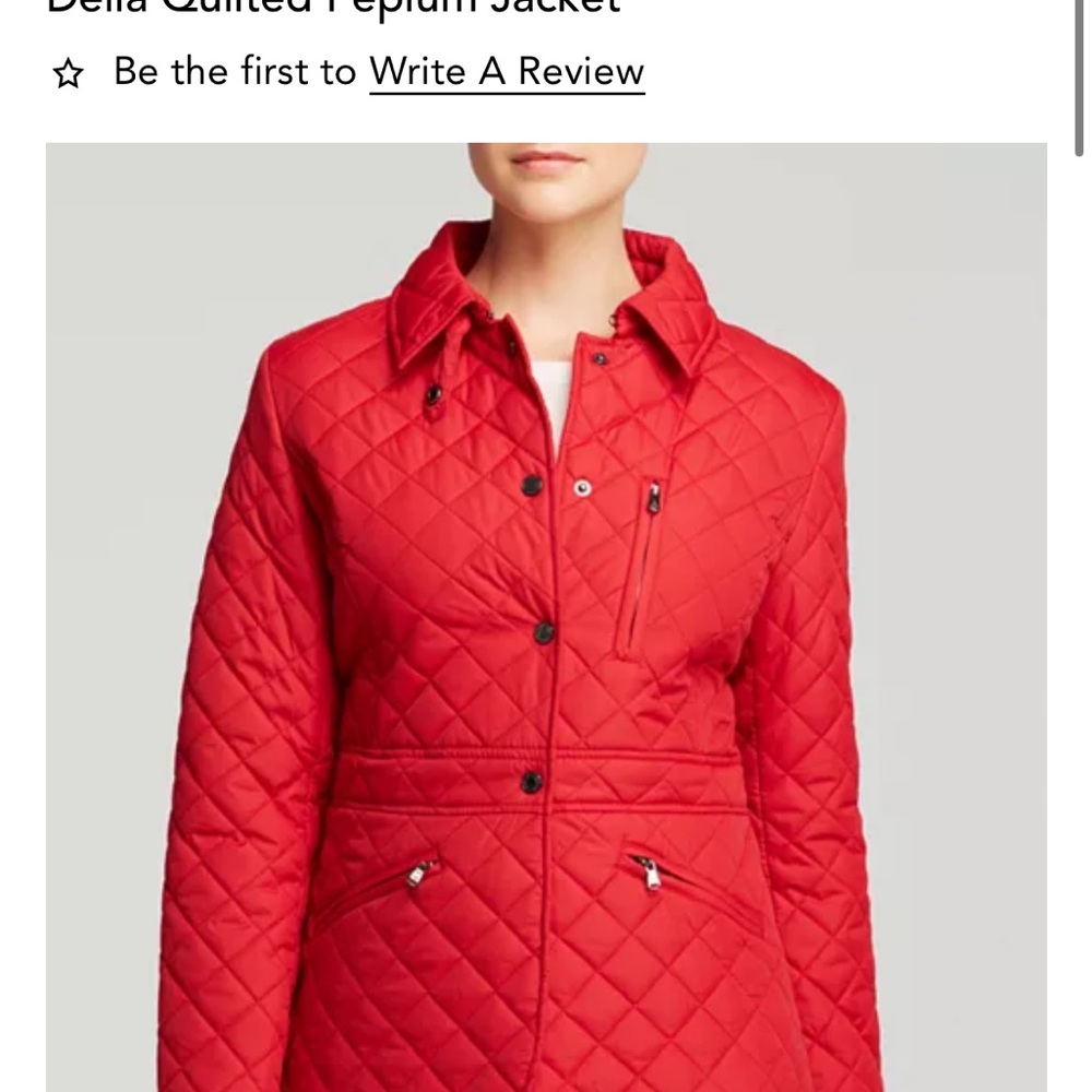 Ralph Lauren Red Quilted Puffer Jacket